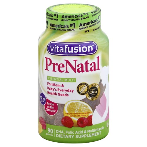 Image for VitaFusion Prenatal, Gummies, Natural Lemon & Raspberry Lemonade Flavors,90ea from Cannon Pharmacy Salisbury