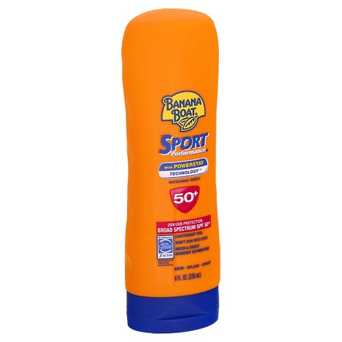 Image for Banana Boat Sunscreen Lotion, with Powerstay Technology, Broad Spectrum SPF 50+,8oz from Cannon Pharmacy Salisbury