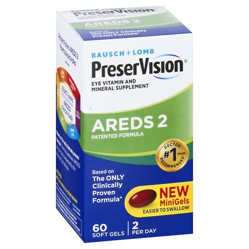 Image for PreserVision Eye Vitamin & Mineral Supplement, AREDS 2 Formula, Soft Gels,60ea from Cannon Pharmacy Salisbury