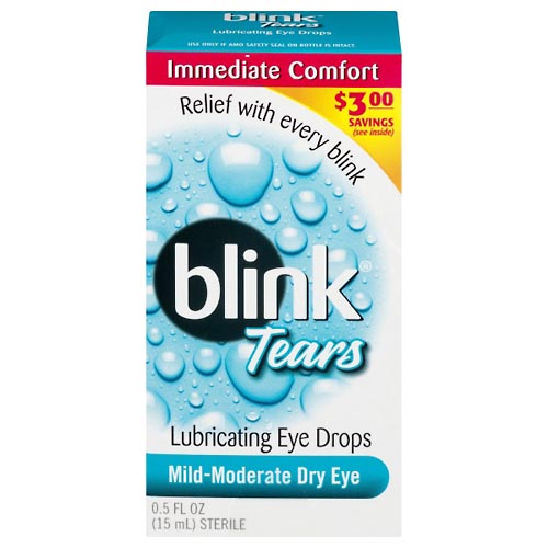 Image for Blink Eye Drops, Lubricating, Mild-Moderate Dry Eye,0.5oz from Cannon Pharmacy Salisbury