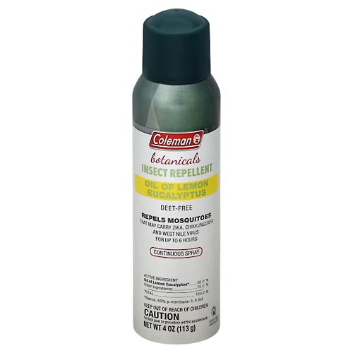 Image for Coleman Insect Repellent, Botanicals, Oil of Lemon Eucalyptus,4oz from Cannon Pharmacy Salisbury
