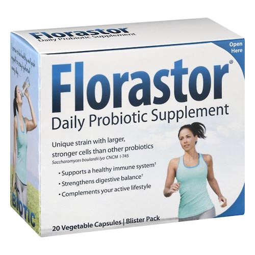 Image for Florastor Daily Probiotic Supplement, Vegetable Capsules,20ea from Cannon Pharmacy Salisbury