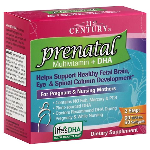 Image for 21st Century Prenatal Multivitamin + DHA, Tablets & Softgels,120ea from Cannon Pharmacy Salisbury