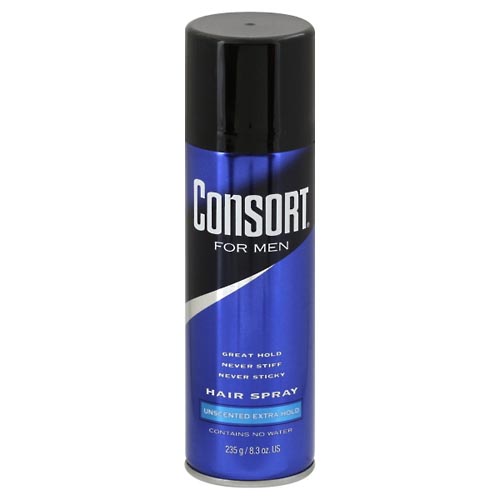 Image for Consort Hair Spray, for Men, Unscented, Extra Hold,8.3oz from Cannon Pharmacy Salisbury
