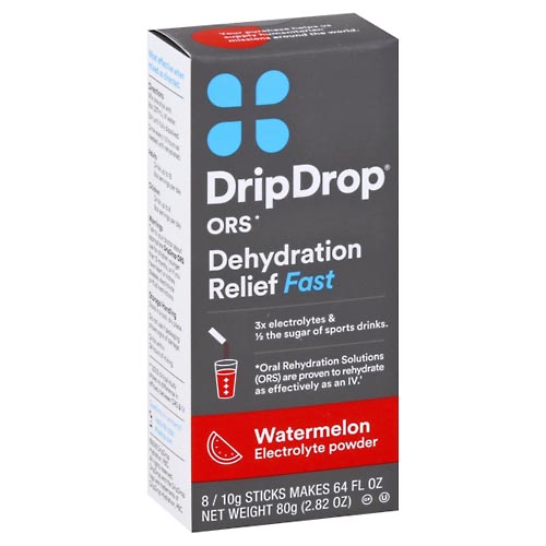 Image for Dripdrop Electrolyte Powder, Watermelon,8ea from Cannon Pharmacy Salisbury